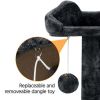 54.5" Double Condo Cat Tree with Scratching Post Tower