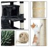 54.5" Double Condo Cat Tree with Scratching Post Tower