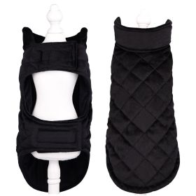 Velvet Pet Clothes Autumn And Winter Warm (Option: Black-4XL)